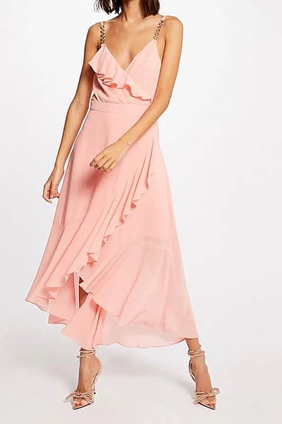 Ruffled Midi Dress by Morgan — pre-loved on Thrifted.mt
