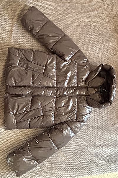 Shiny Brown Puffer Jacket by Primark — pre-loved on Thrifted.mt