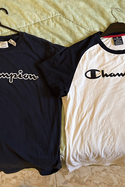Champion Logo T-Shirt Bundle by Champion — pre-loved on Thrifted.mt