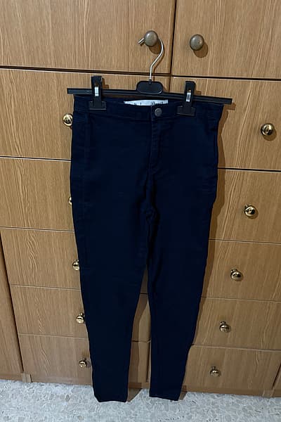 Denim Co Navy High Waisted Trousers by Denim Co — pre-loved on Thrifted.mt