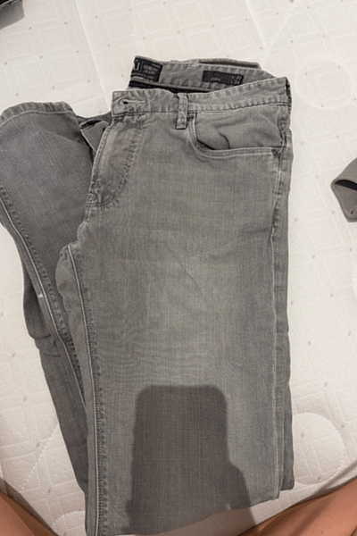 Armani Jeans Grey Denim Trousers by Armani Jeans — pre-loved on Thrifted.mt
