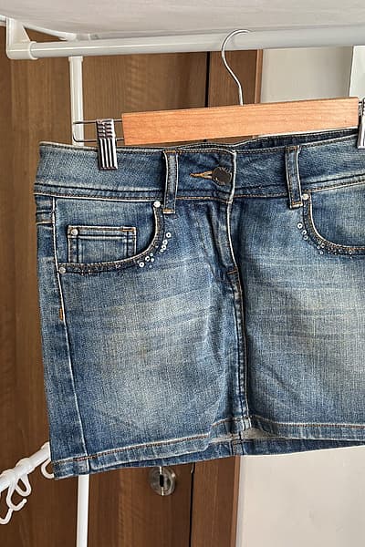 Denim sequin mini skirt by Tally Weijl — pre-loved on Thrifted.mt