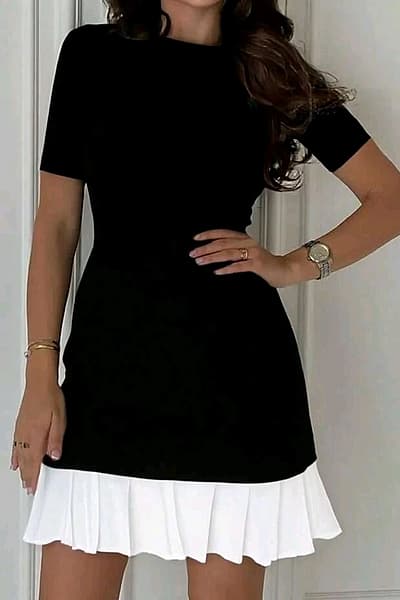 Black and white mini dress — pre-loved on Thrifted.mt