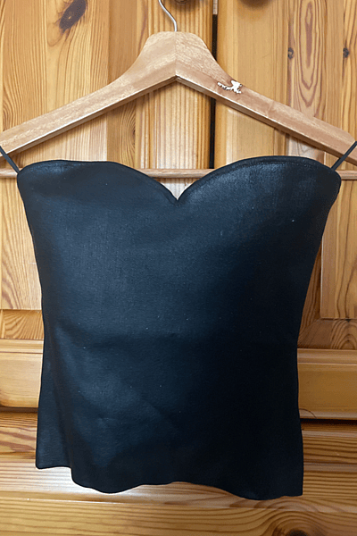 Zara Black Heart Neckline Corset by Zara — pre-loved on Thrifted.mt