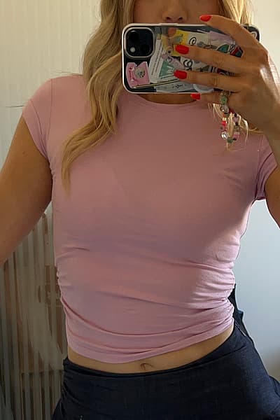 Bershka Pink Top / S by Bershka — pre-loved on Thrifted.mt