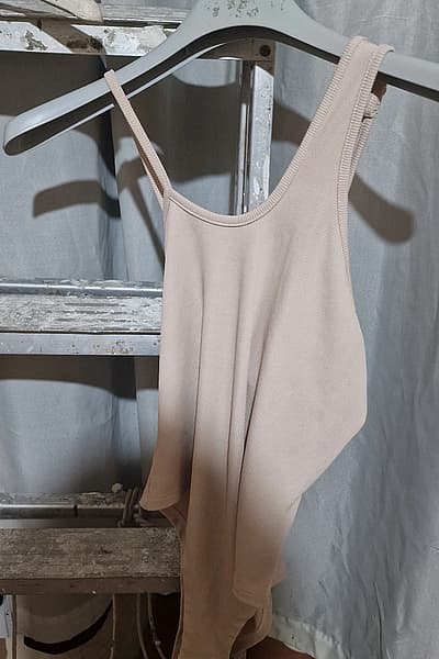 Ribbed Scoop Neck Bodysuit by SHEIN — pre-loved on Thrifted.mt