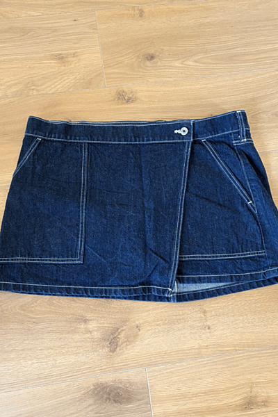 Denim Wrap Mini Skirt by Abercrombie & Fitch — pre-loved on Thrifted.mt