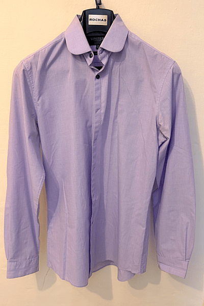 Lilac Slim Fit Long Sleeve Shirt by M&S — pre-loved on Thrifted.mt