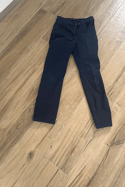 Classic Navy Straight Leg Trousers by M&S — pre-loved on Thrifted.mt