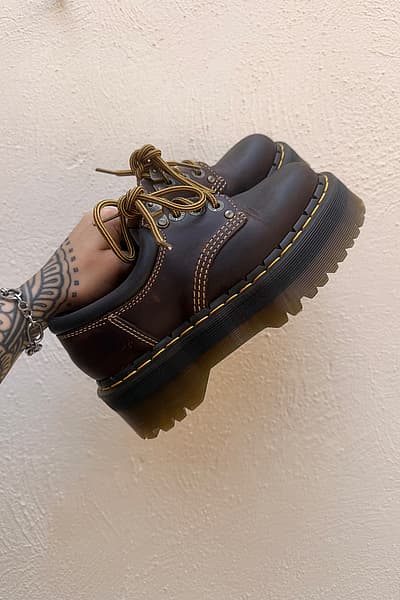 Dr Martens 8053 Crazy Horse Platform Shoes by Dr. Martens — pre-loved on Thrifted.mt