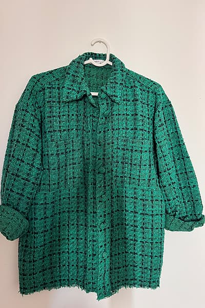 Reserved Green Tweed Style Jacket by Reserved — pre-loved on Thrifted.mt