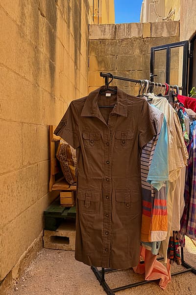 Vintage Camaïeu Brown Button-Up Shirt Dress by Camaïeu — pre-loved on Thrifted.mt