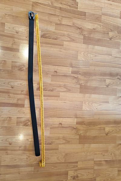 Black embellished metal buckle belt — pre-loved on Thrifted.mt