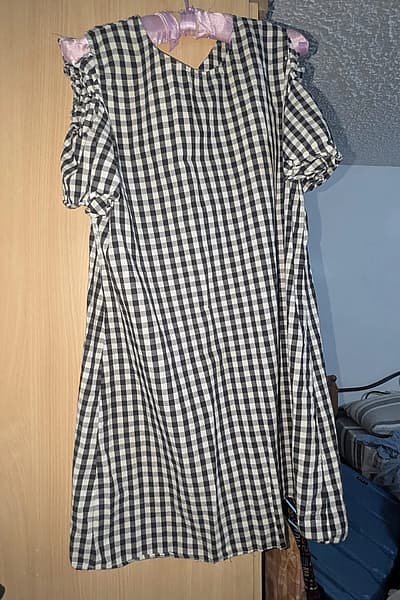 Black and white gingham dress — pre-loved on Thrifted.mt
