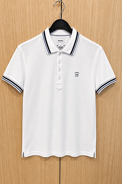 White Diesel Polo Shirt by Diesel — pre-loved on Thrifted.mt