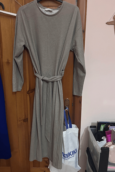 Long Sleeved Belted Midi Dress by Papaya — pre-loved on Thrifted.mt