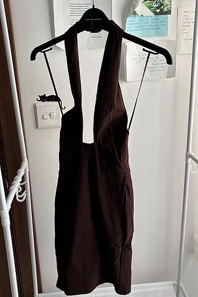 Pull&Bear Brown Halter Dress by Pull&Bear — pre-loved on Thrifted.mt