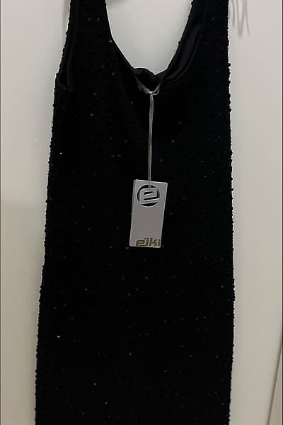 Black evening Sleeveless Mini Dress by Eiki — pre-loved on Thrifted.mt
