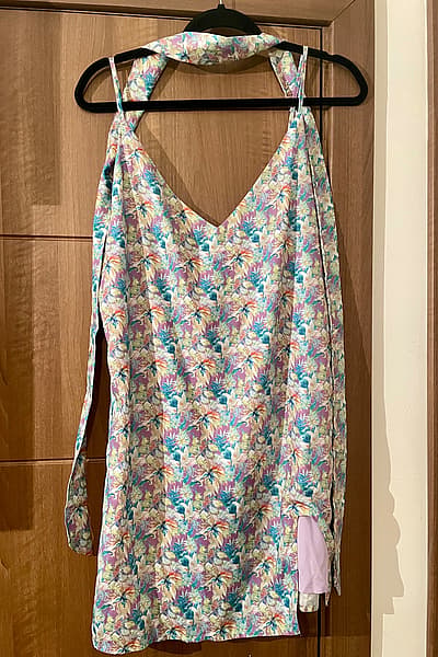 Floral slip Summer Dress with scarf/belt by SHEIN — pre-loved on Thrifted.mt