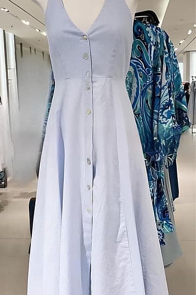 Zara Light blue halter neck dress (XS) by Zara — pre-loved on Thrifted.mt
