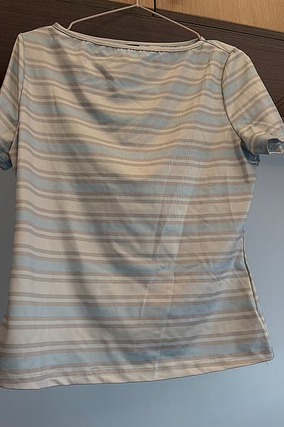 Striped boat neck top — pre-loved on Thrifted.mt