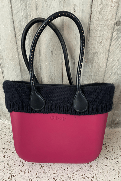 O Bag Pink Handbag with Knit Trim by O bag — pre-loved on Thrifted.mt