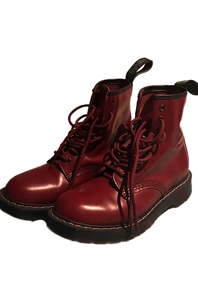 Burgundy Real Leather Docs by Solovair — pre-loved on Thrifted.mt