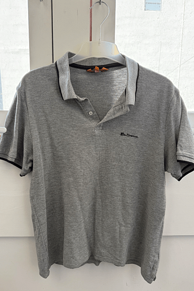 Ben Sherman Grey Polo Shirt by Ben Sherman — pre-loved on Thrifted.mt
