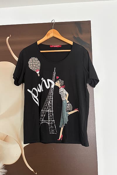 Marina Sport Paris Graphic Tee by Marina Rinaldi — pre-loved on Thrifted.mt