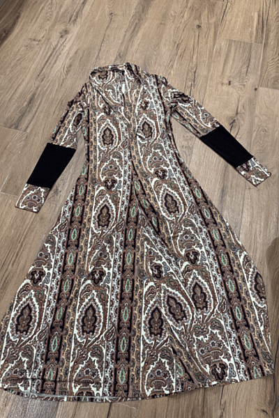 Paisley Print Long Sleeve Dress by Paul Smith — pre-loved on Thrifted.mt