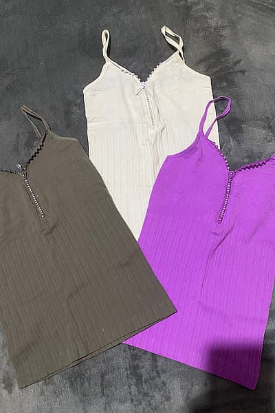 Three Seamless Camisole Tank Tops — pre-loved on Thrifted.mt