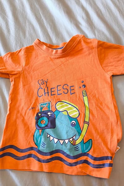 Orange baby graphic tee by Blue Seven — pre-loved on Thrifted.mt