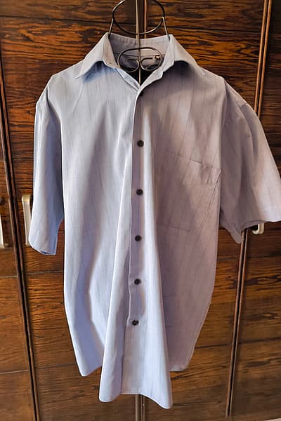 Light Blue Striped Shirt by BHS — pre-loved on Thrifted.mt