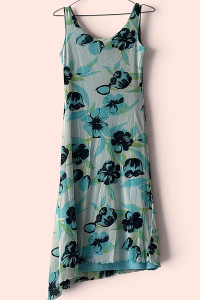 Floral Print Sleeveless Midi Dress by SURE — pre-loved on Thrifted.mt