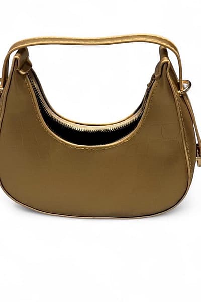 Tan Croc Embossed Shoulder Bag — pre-loved on Thrifted.mt