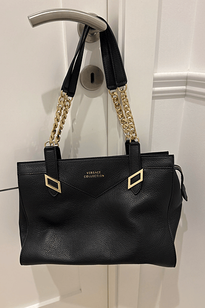 Versace Collection Black Handbag by Versace Collection — pre-loved on Thrifted.mt