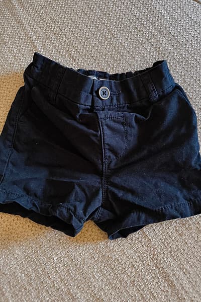 Baby black cotton shorts by Next — pre-loved on Thrifted.mt