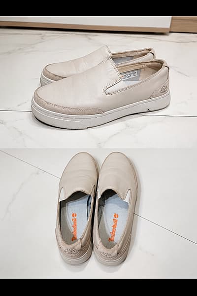Timberland leather slip-on trainers by Timberland — pre-loved on Thrifted.mt