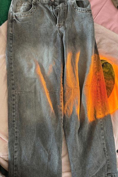 Bershka Grey Wide Leg Jeans by Bershka — pre-loved on Thrifted.mt