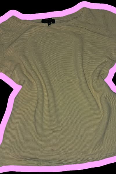 Authentic VON 50' - Yellow, ribbed knit & vintage aspired top - SS 2016 by VON 50' — pre-loved on Thrifted.mt