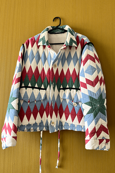 ZARA Quilted Harlequin Pattern Jacket by ZARA — pre-loved on Thrifted.mt