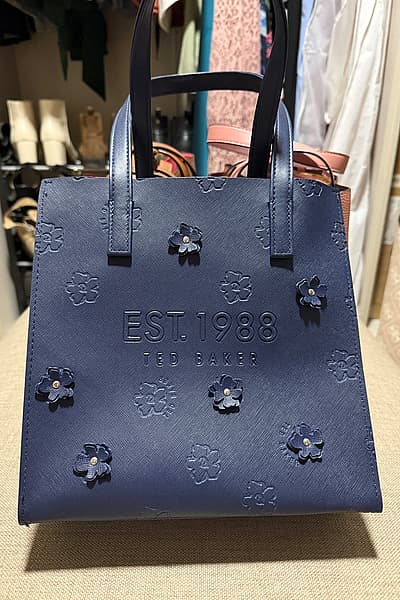 Ted Baker Debossed Floral Tote Bag by Ted Baker — pre-loved on Thrifted.mt
