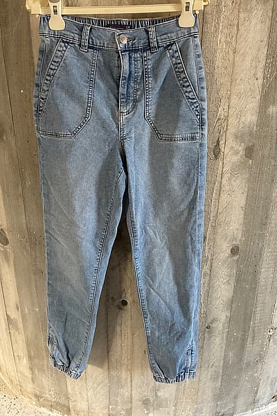 M&S Elasticated Waist Denim Joggers by M&S Collection — pre-loved on Thrifted.mt