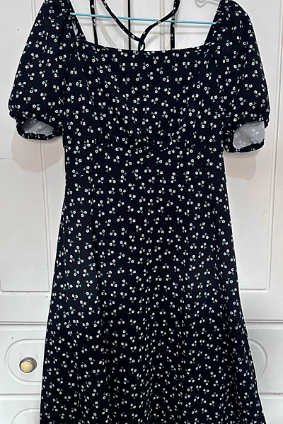 Floral Print Puff Sleeve Dress by SHEIN CURVE — pre-loved on Thrifted.mt