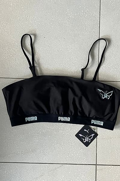 Puma Butterfly Logo Sports Bra by Puma — pre-loved on Thrifted.mt