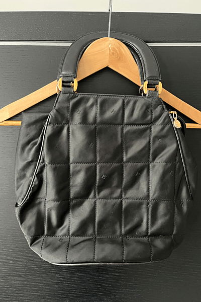 Quilted Black Tote by Gianfranco Ferré — pre-loved on Thrifted.mt