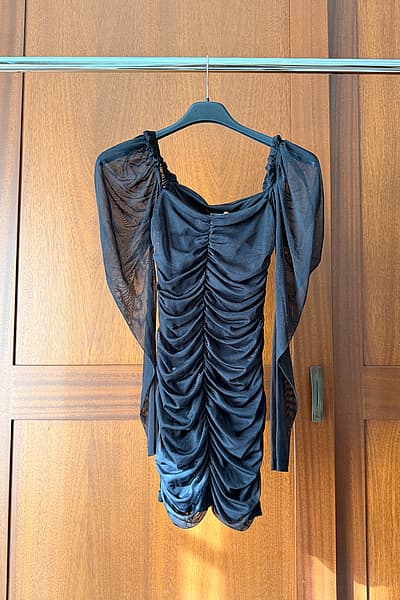 Missguided Black Mesh Dress — pre-loved on Thrifted.mt