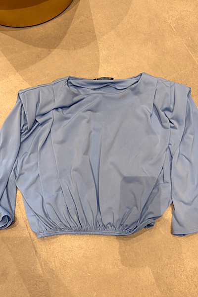 Zara Light Blue Long Sleeve Top by Zara — pre-loved on Thrifted.mt