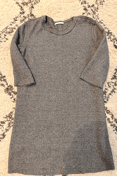Grey Knit Mini Dress by Zara — pre-loved on Thrifted.mt