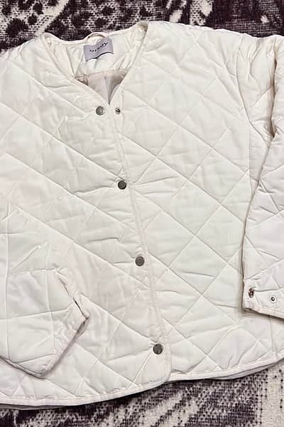 Quilted Collarless Button Jacket — pre-loved on Thrifted.mt